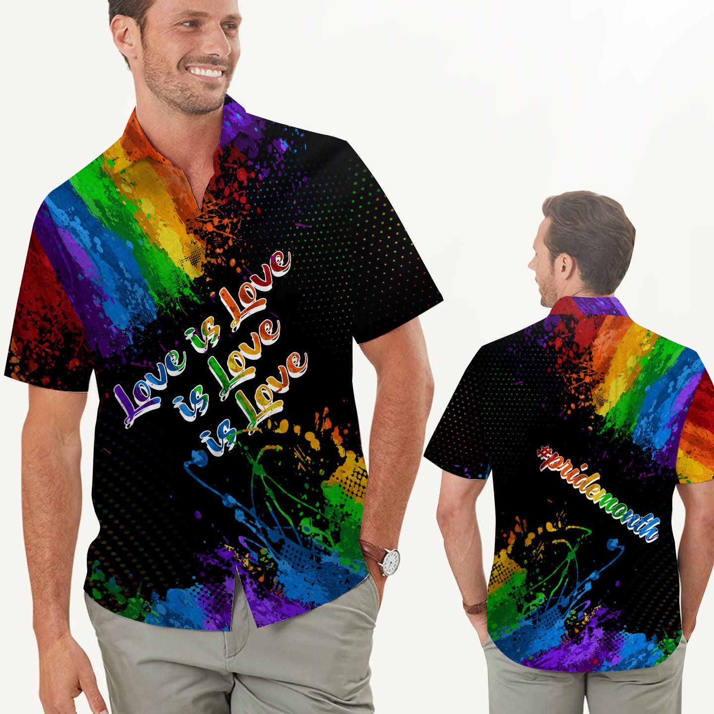 Love Is Men Hawaii Shirt For Lgbt Community In Pride Month Ha44657