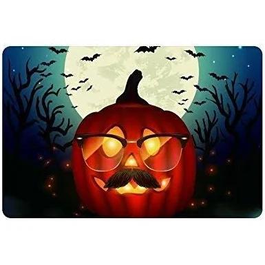 Jack-O-Lantern Pumkin Moon Night Halloween Doormat Indoor And Outdoor Mat Entrance Rug Funny Home Decor Closing Gift Gift For Friend Family Gift Idea