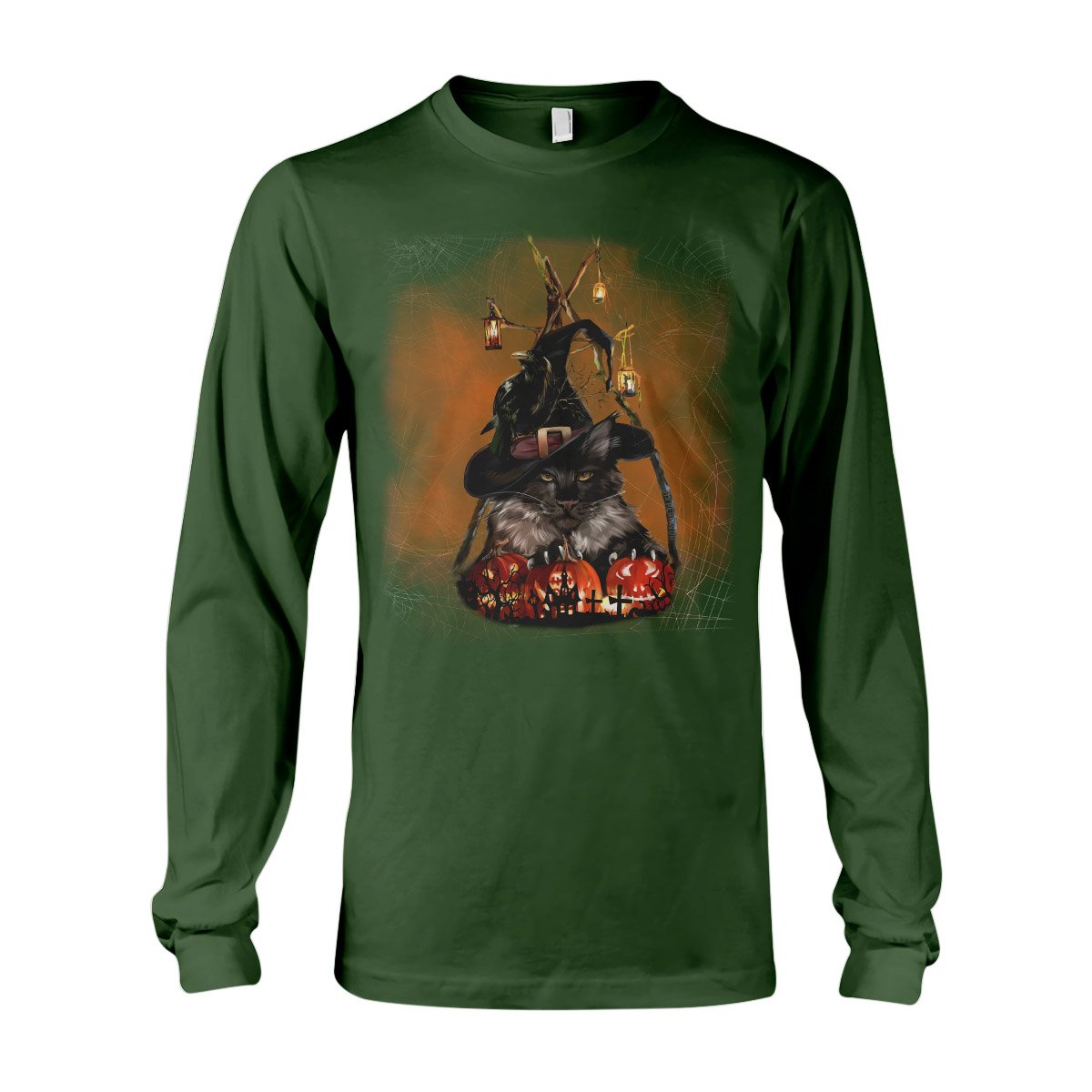 Black Cat Halloween Ez15 0309 Long Sleeve T-Shirt