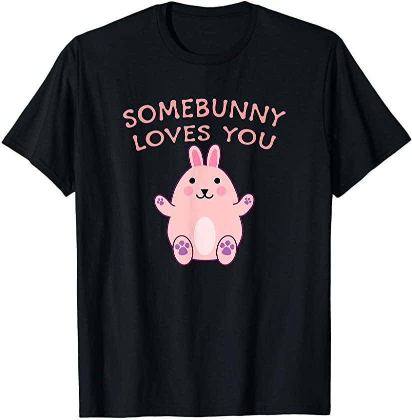 Somebunny Loves You Cute Happy Easter Bunny Rabbit T-Shirt