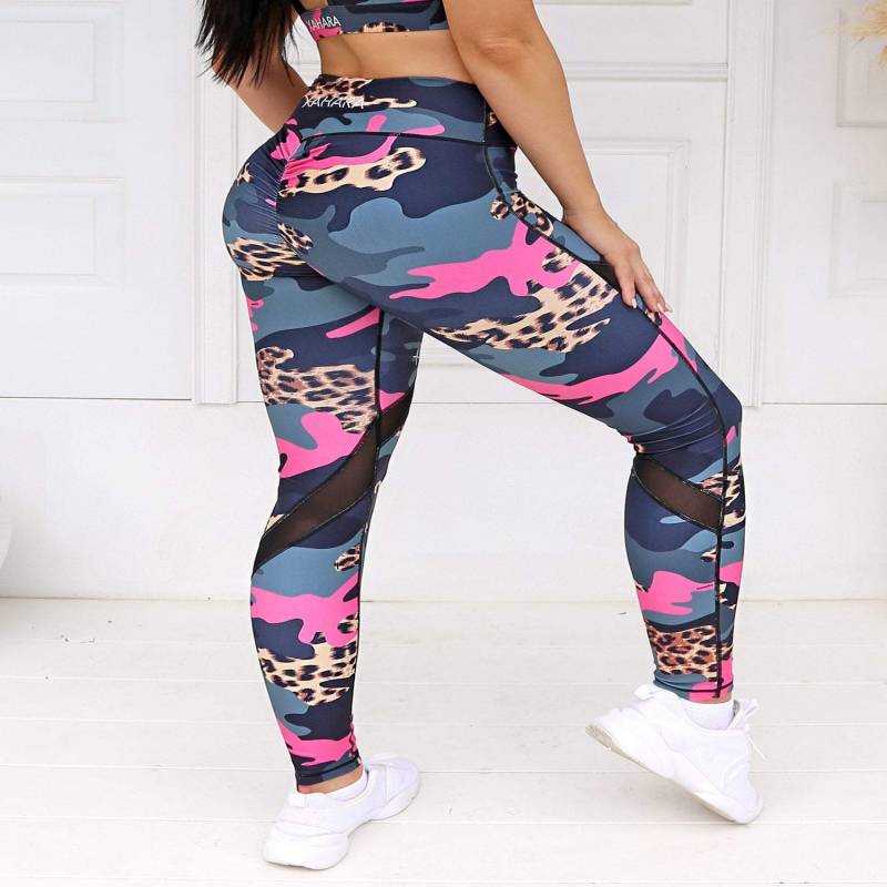 BOOTYLICIOUS LEOPARD CAMO LEGGINGS