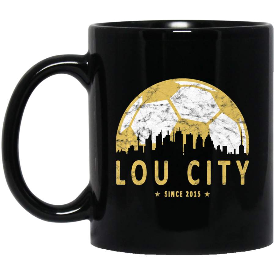 Vintage Louisville Soccer Sport Fan Gift Idea Coffee Mug