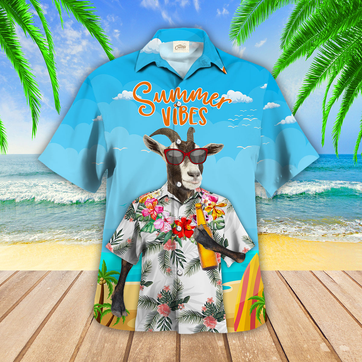 Goat Summer Vibes Hawaii Shirt Ha18972