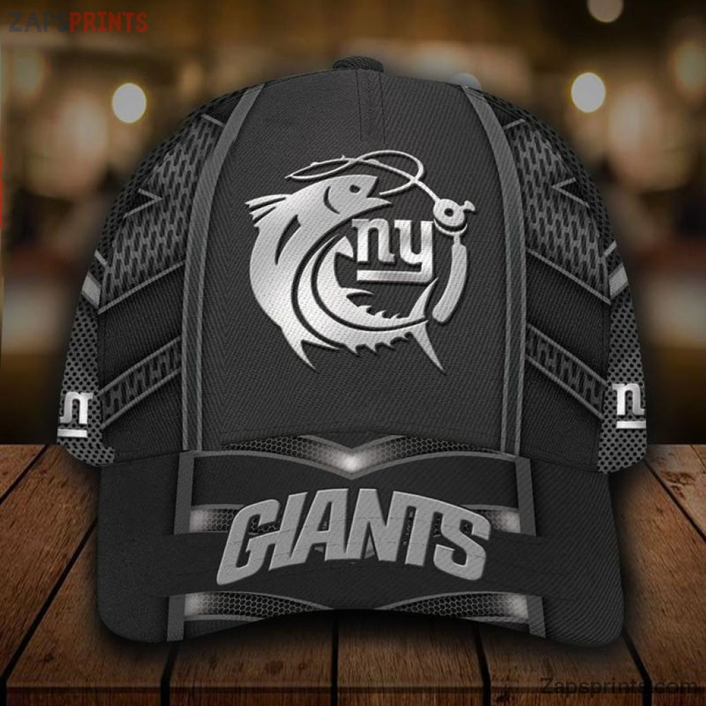 New York Giants Gray 3D Classic Cap Gift For Fan Football Lovers