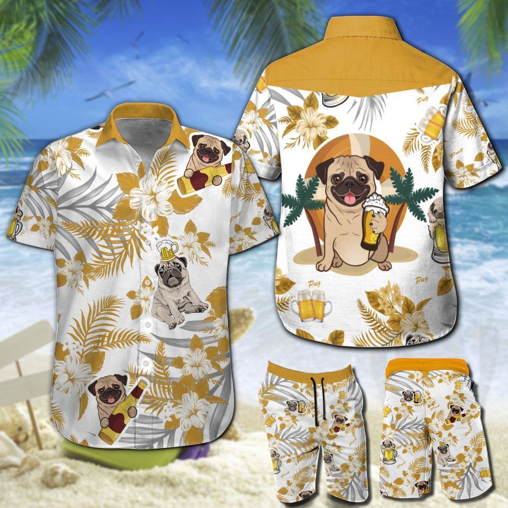 Pug Beer Hawaii Shirt 202 Ha99131