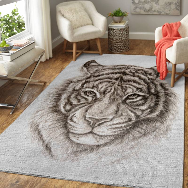 Tiger Big cats Animals – Big Cats Area Rug Carpet