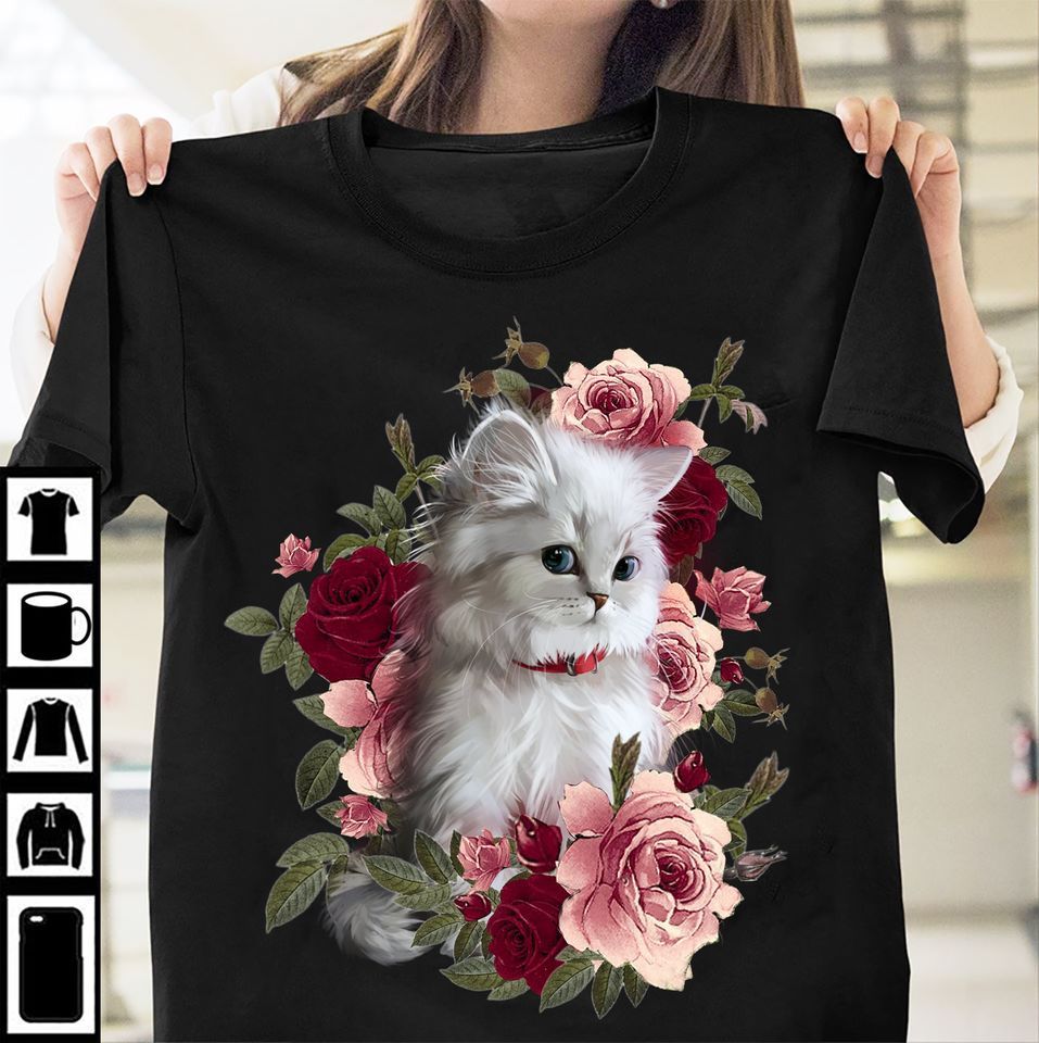 British longhair flower T shirt hoodie sweater H99