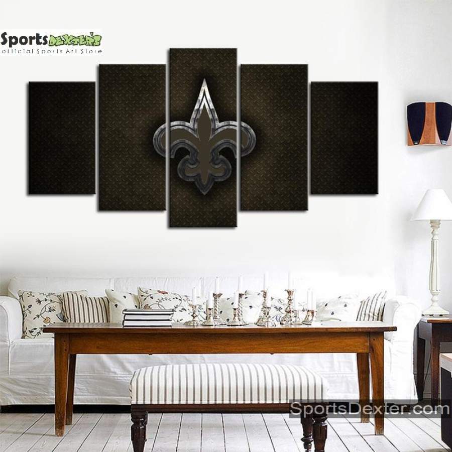 New Orleans Saints Steel Look Canvas