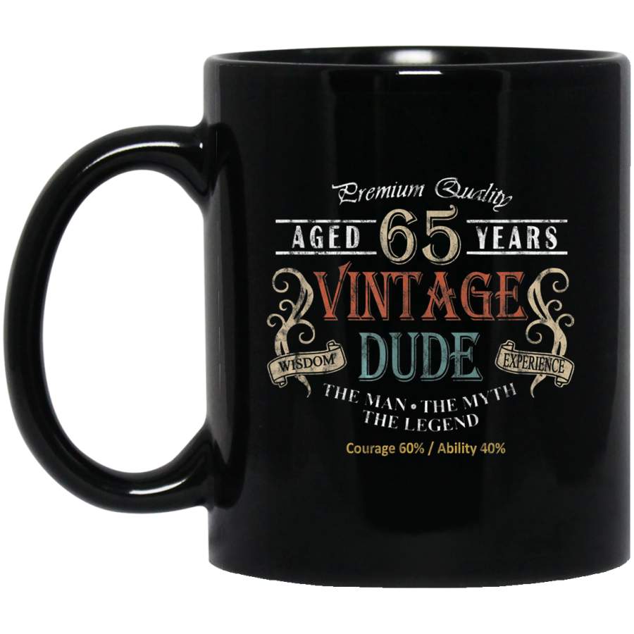 Birthday Gift Vintage 65 Years Age Coffee Mug