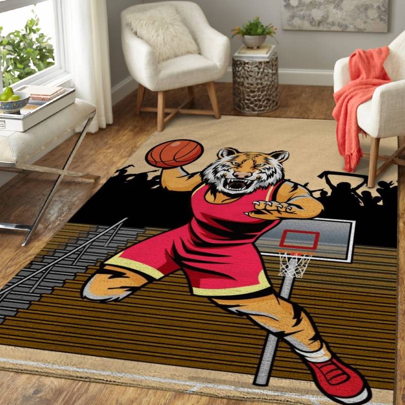 Rug Home Decor Tiger Basketball Sport A – Animal Sport Legends