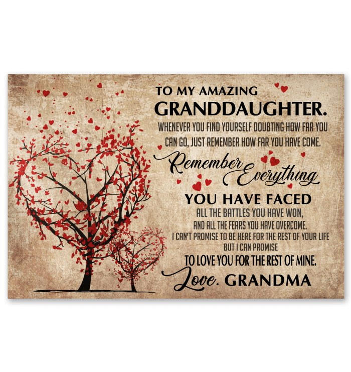 Grandma I Promise To Love You For The Rest Of Mine Famth Canvas And Poster