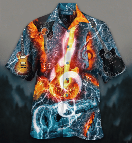 Amazing Music Note Guitar Hawaiian Shirt | Unisex | Adult | Hw3385