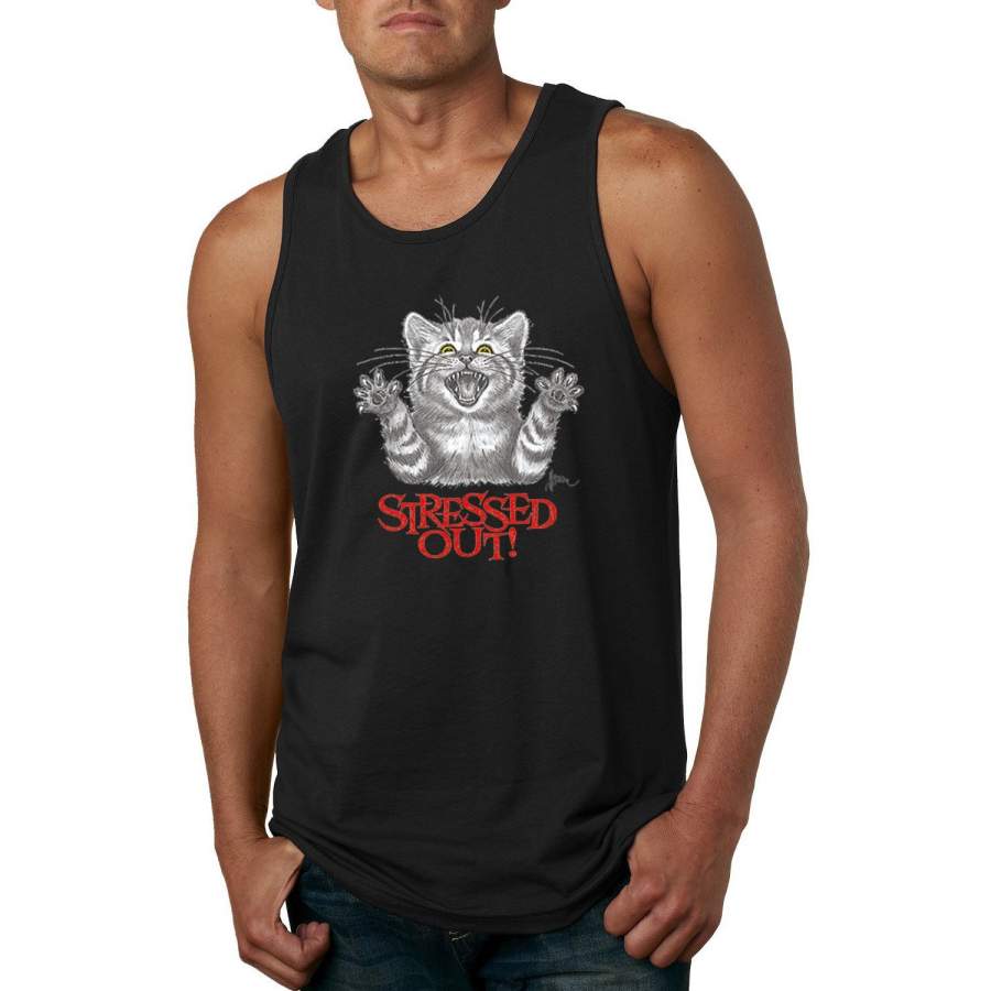 Stressed Out! Animal Lover Graphic Tank Top