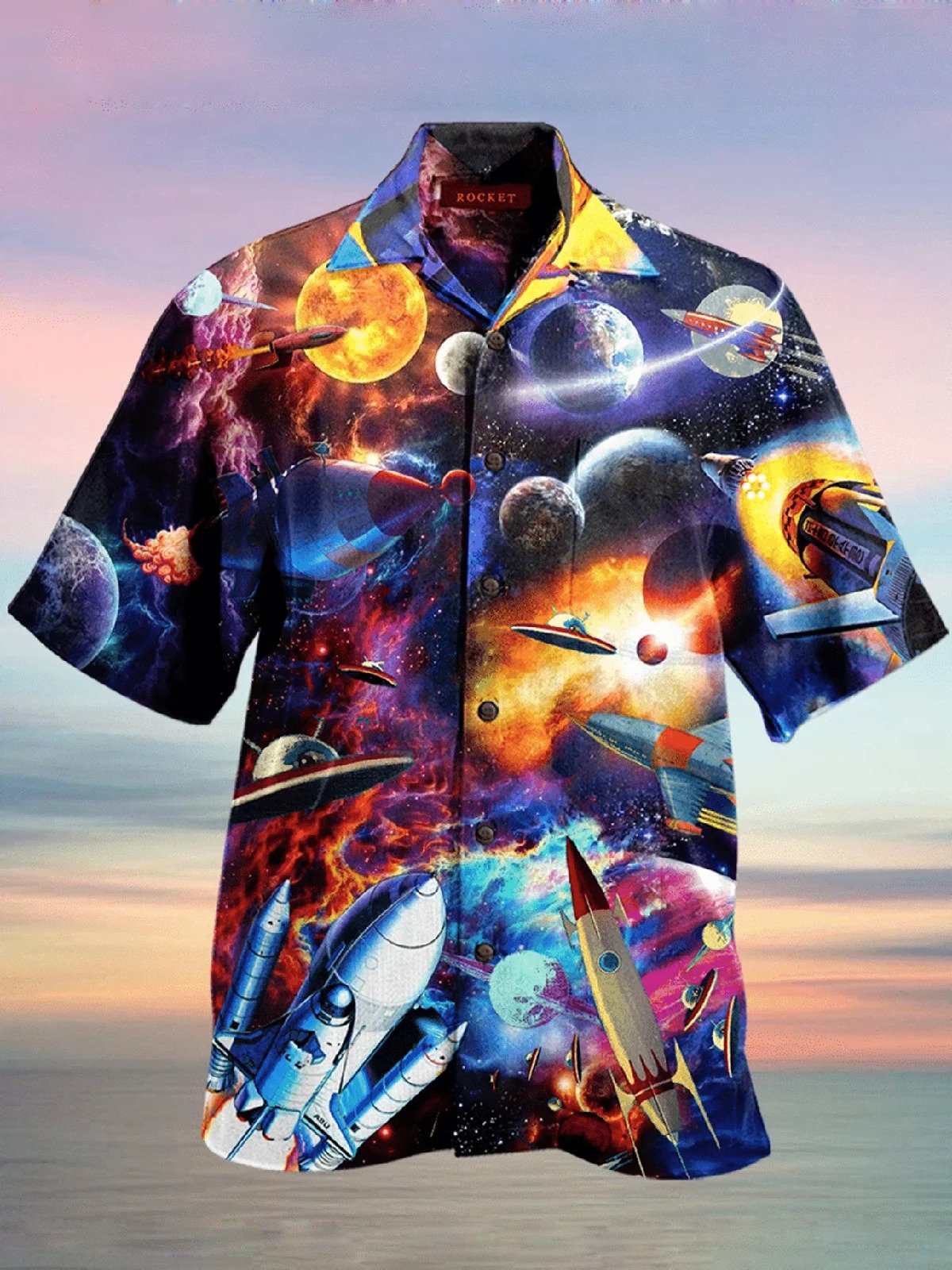 Rocket All Over Printed Hawaiian Shirt Ha68229