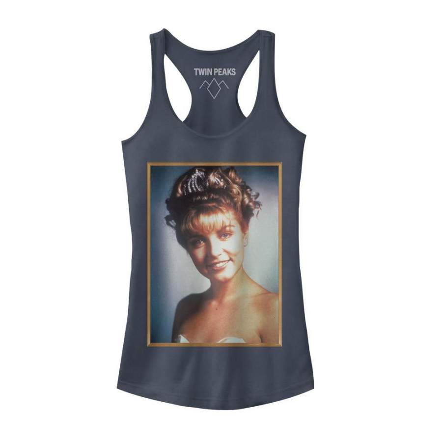 Twin Peaks Junior’s Laura Palmer Homecoming Photo  Racerback Tank Indigo