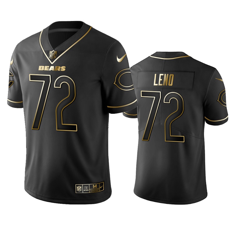 Chicago Bears Charles Leno Black Golden Edition 2019 Vapor Untouchable Limited Jersey – Mens