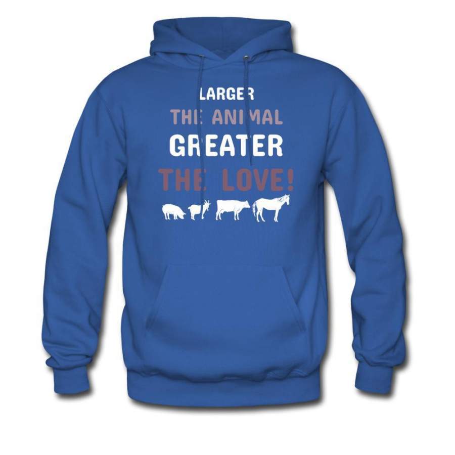 Larger the animal, greater the love Unisex Hoodie [Donation Collection]