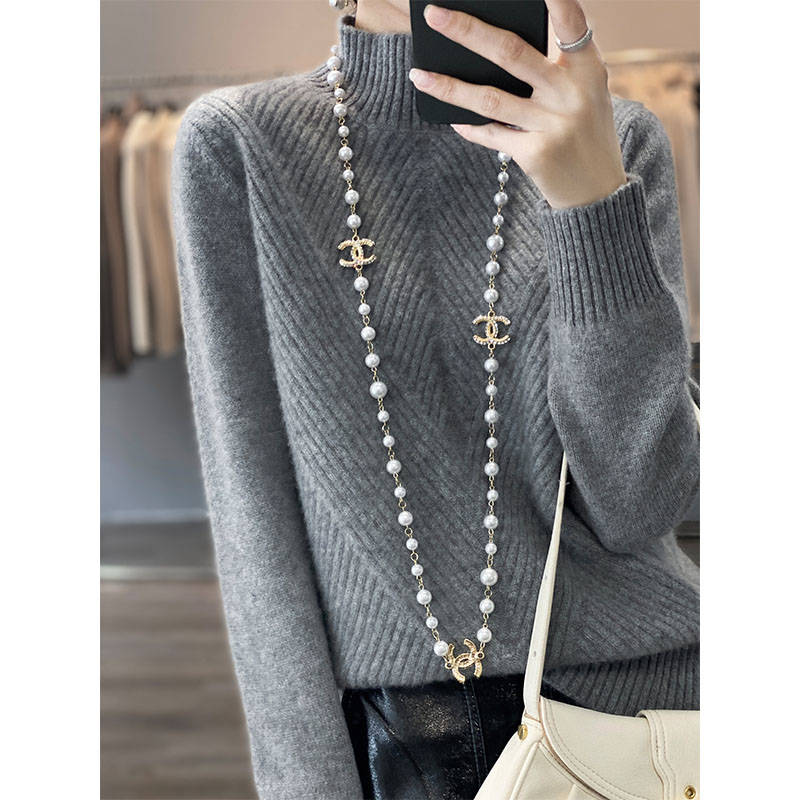 2022 Autumn Winter Thicker Cashmere Sweaters 100% Pure Wool Knitted Women Tops Long Sleeve Knitwear New Female Jumpers alx