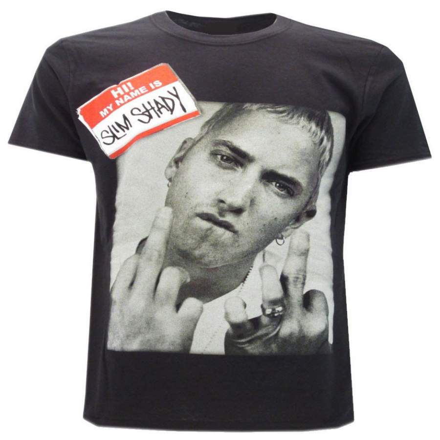  T-Shirt Rap Eminem “Hi, My Name is Slim Shady”