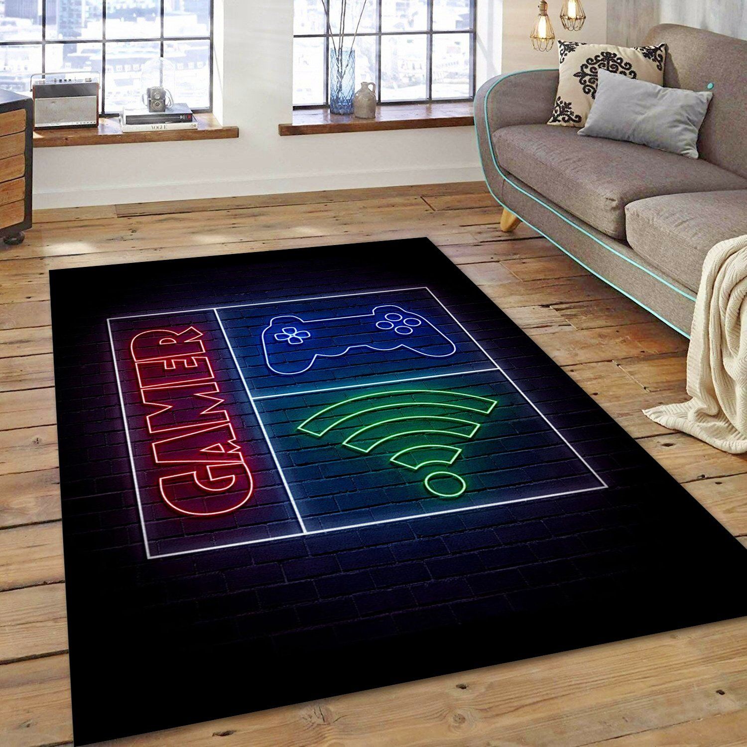 Gamer Area Rug, Living Room Rug – Home Decor  Floor Decor