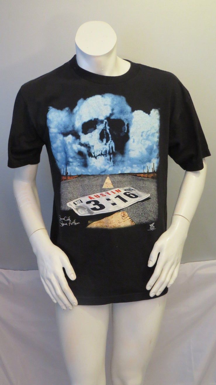 Wwf Attitude Era Austin 3 16 Storm Cloud And Plate S Shirt