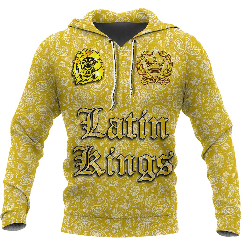 (Custom) Latin Kings Hoodie Yellow Bandana A31