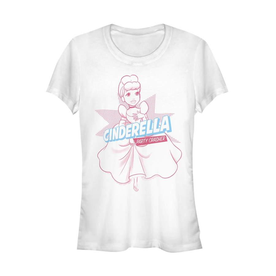 Cinderella Junior’s Party Crasher Pop Art  T Shirt