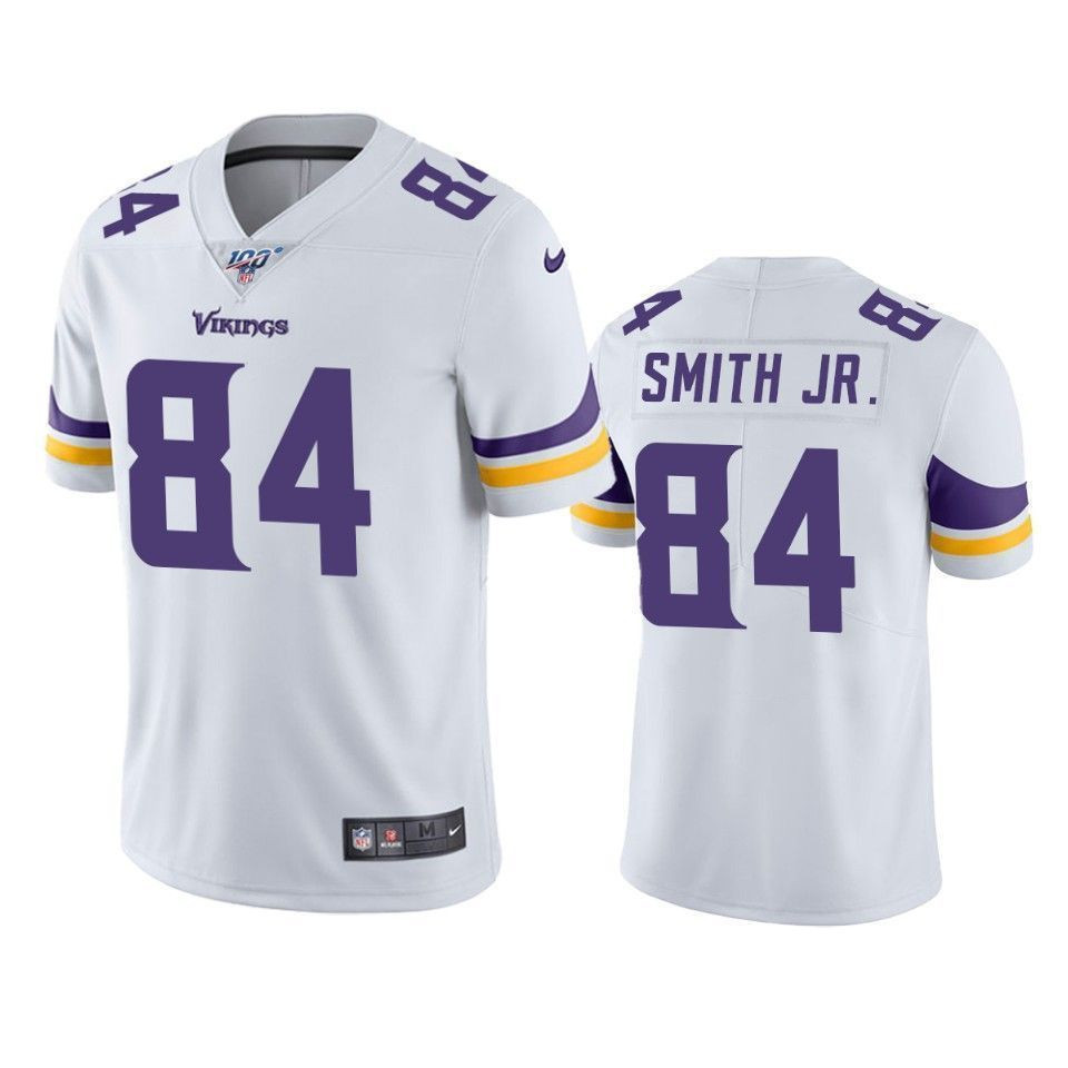 Minnesota Vikings Irv Smith Jr White 100Th Season Vapor Limited 3D Jersey