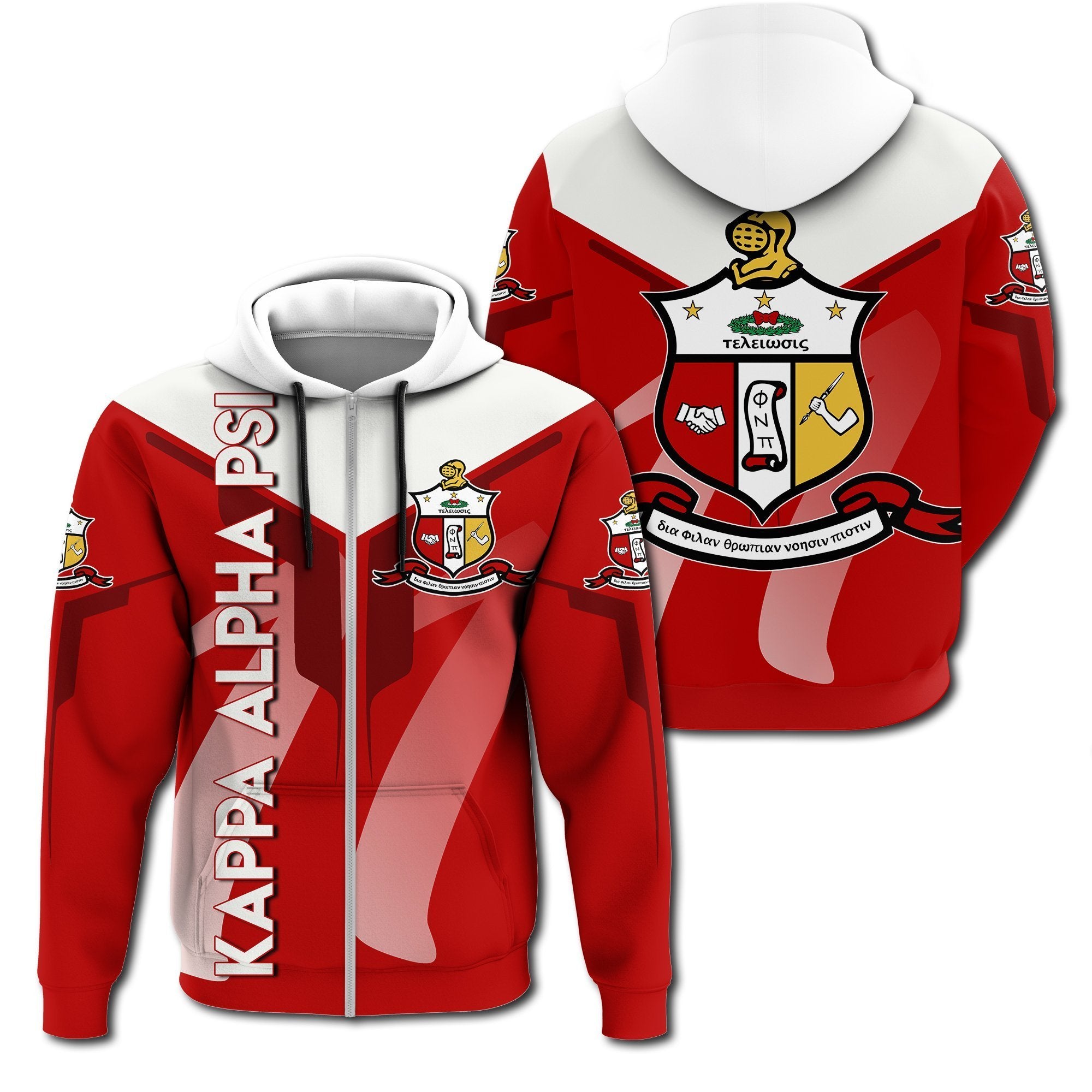 Greek Life Hoodie – Kappa Alpha Psi Zip Hoodie Drinking Style