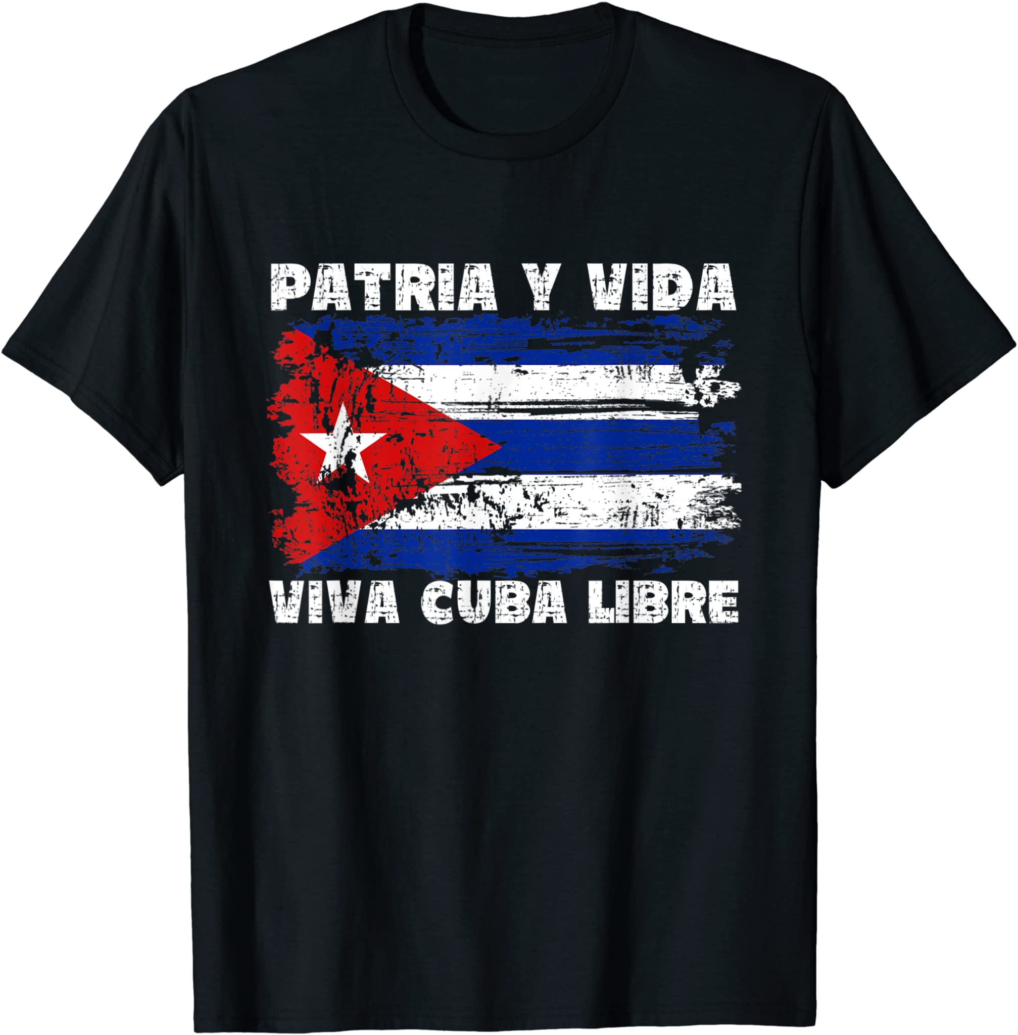 Viva Cuba Libre Patria Y Vida Cuba Flag, Cuban Revolution, T-Shirt