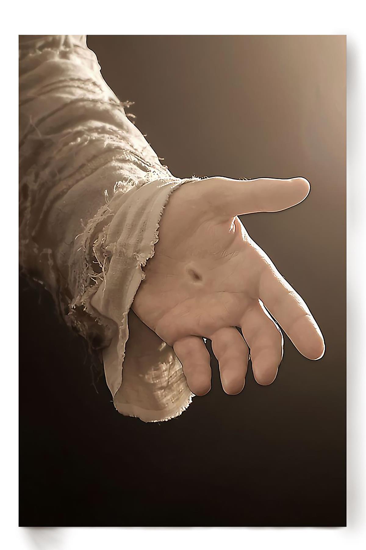 God Gives Hand Christs Christians Home Decor Give Me Your Hand Hand Of Jesus Christ Religious 03 Poster
