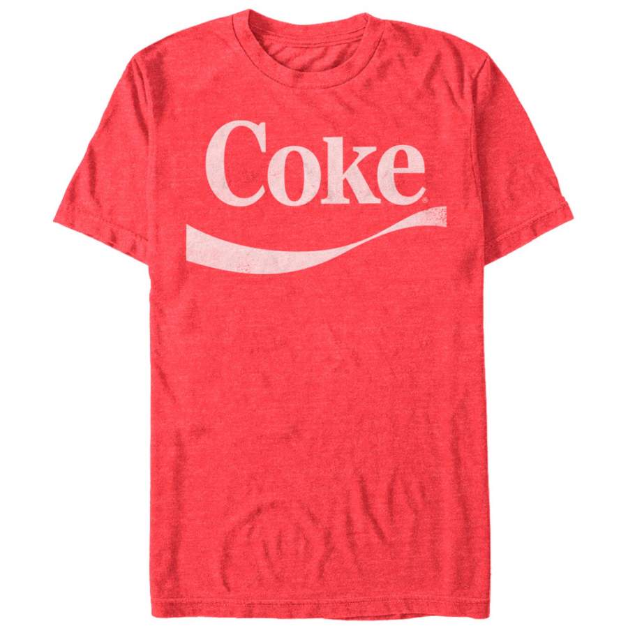 Coca Cola Men’s Simple Logo T-Shirt