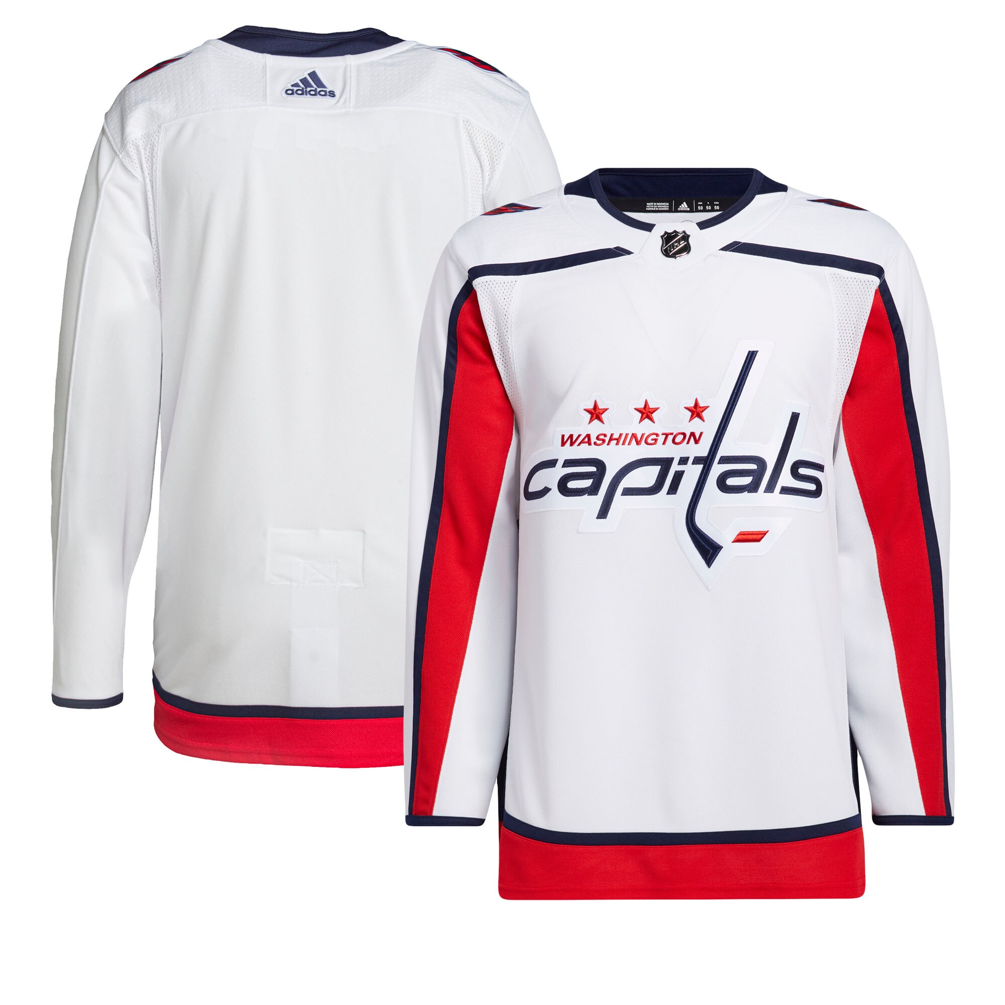 Men's Washington Capitals adidas White Away Primegreen Authentic Pro Jersey