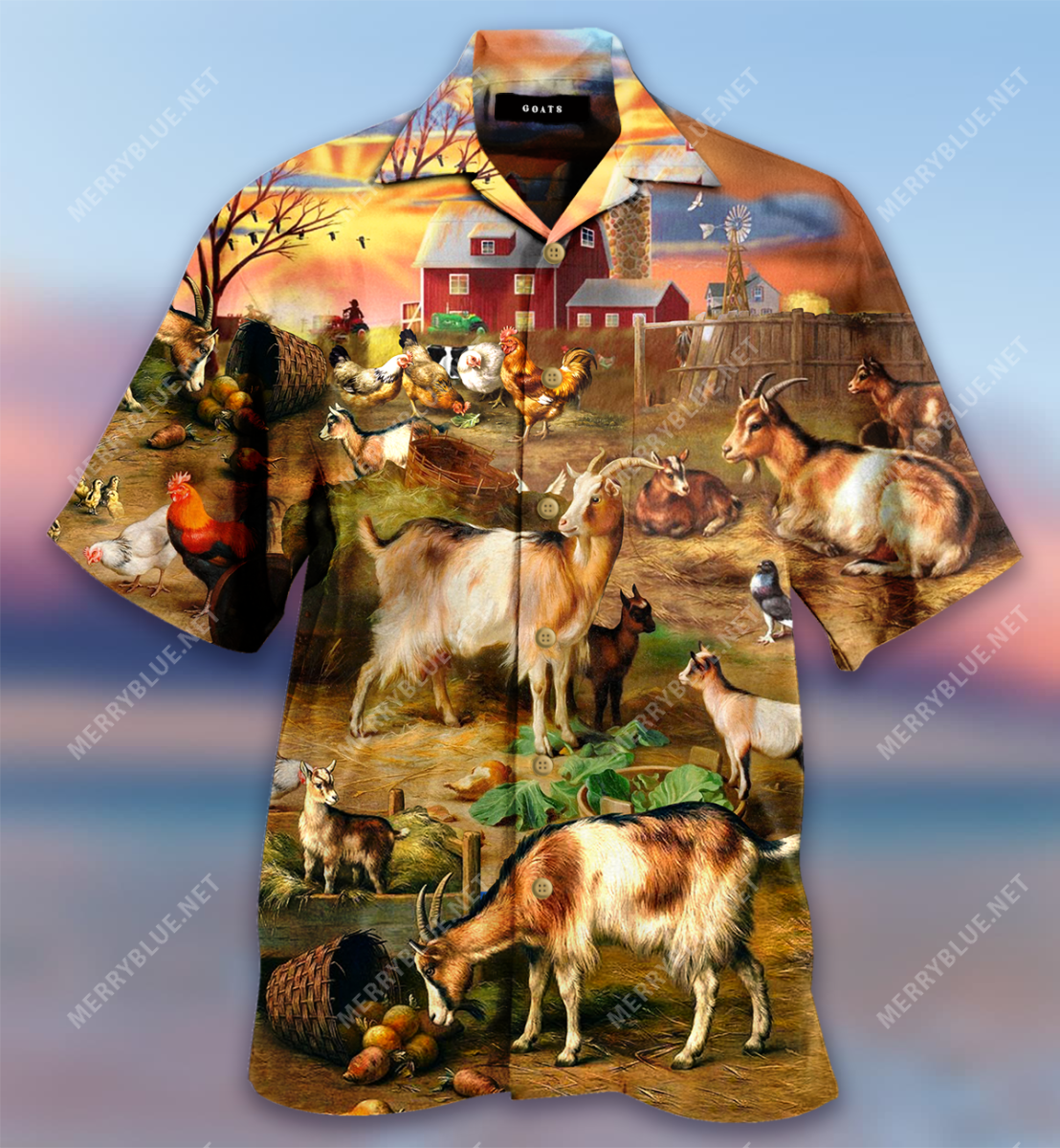 Goats Farming On Farm Hawaii Shirt Ha68221