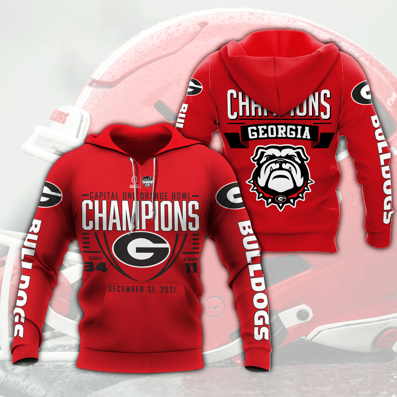 Georgia Bulldogs Champion Hoodies – V9