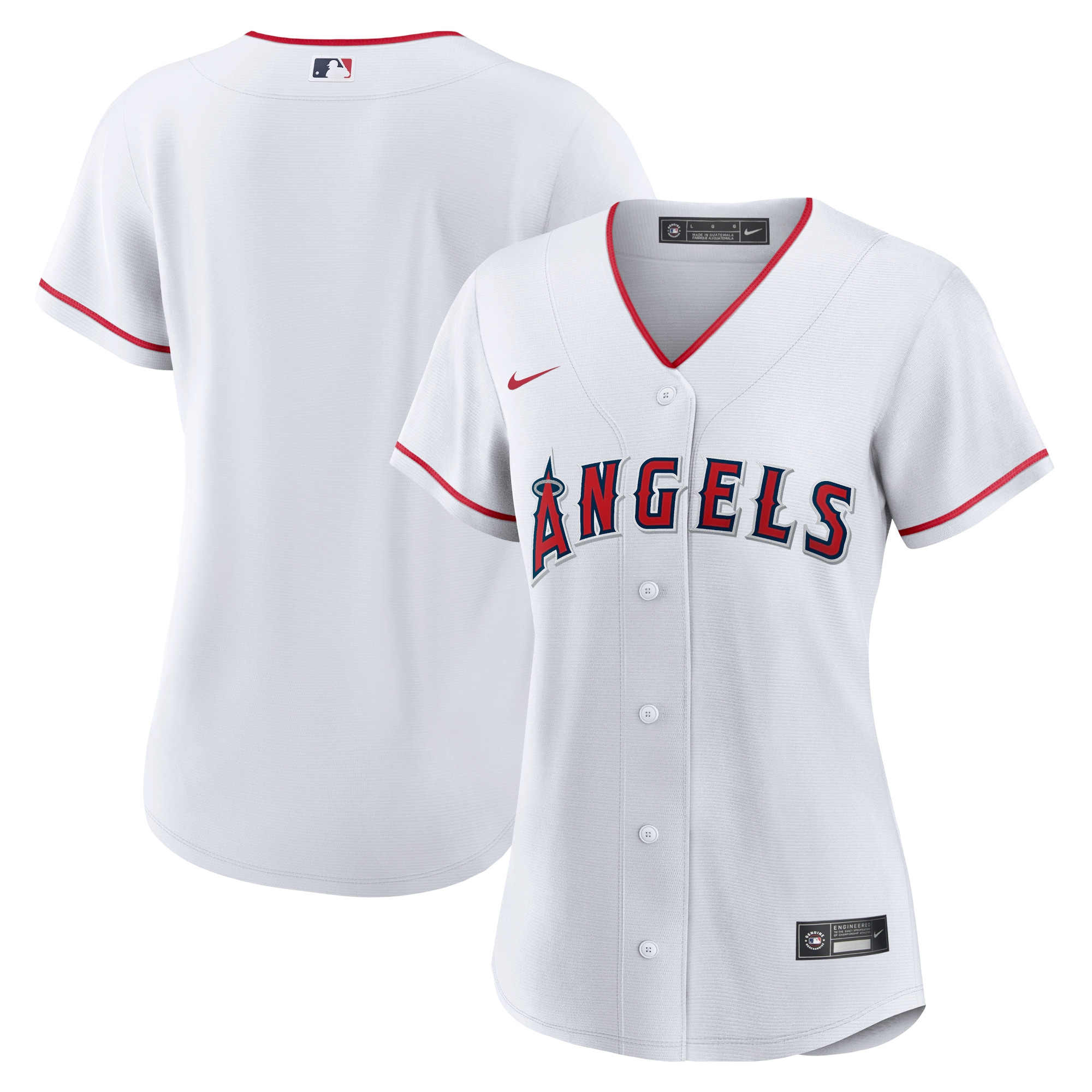 Women’s Los Angeles Angels White Home Blank Jersey