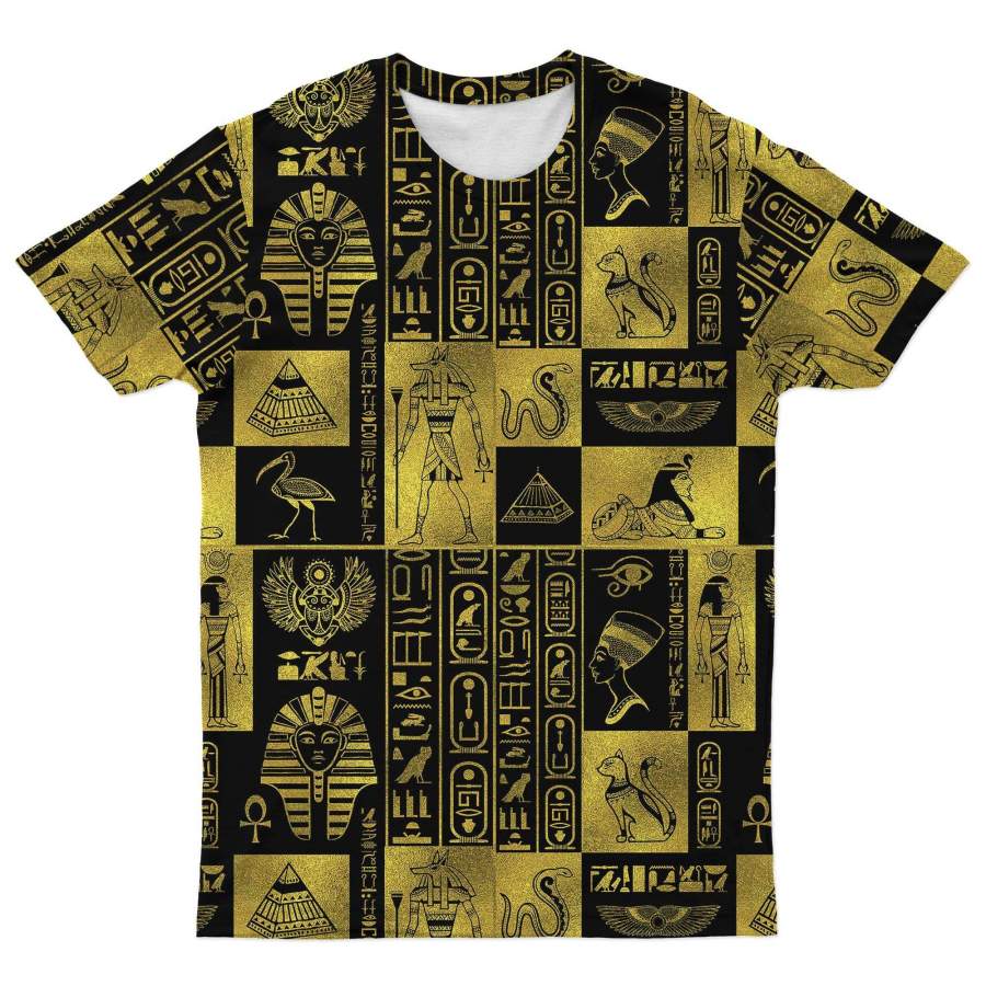 Egyptian Symbols Gold T-shirt