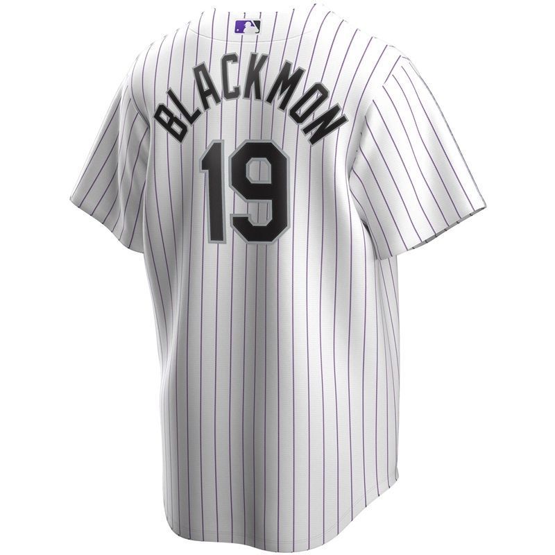 Colorado Rockies Charlie Blackmon #19 2020 MLB White Stripe Lines Jersey