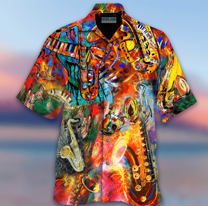 Music On World Off Saxophone Hawaii Shirt Ha11378