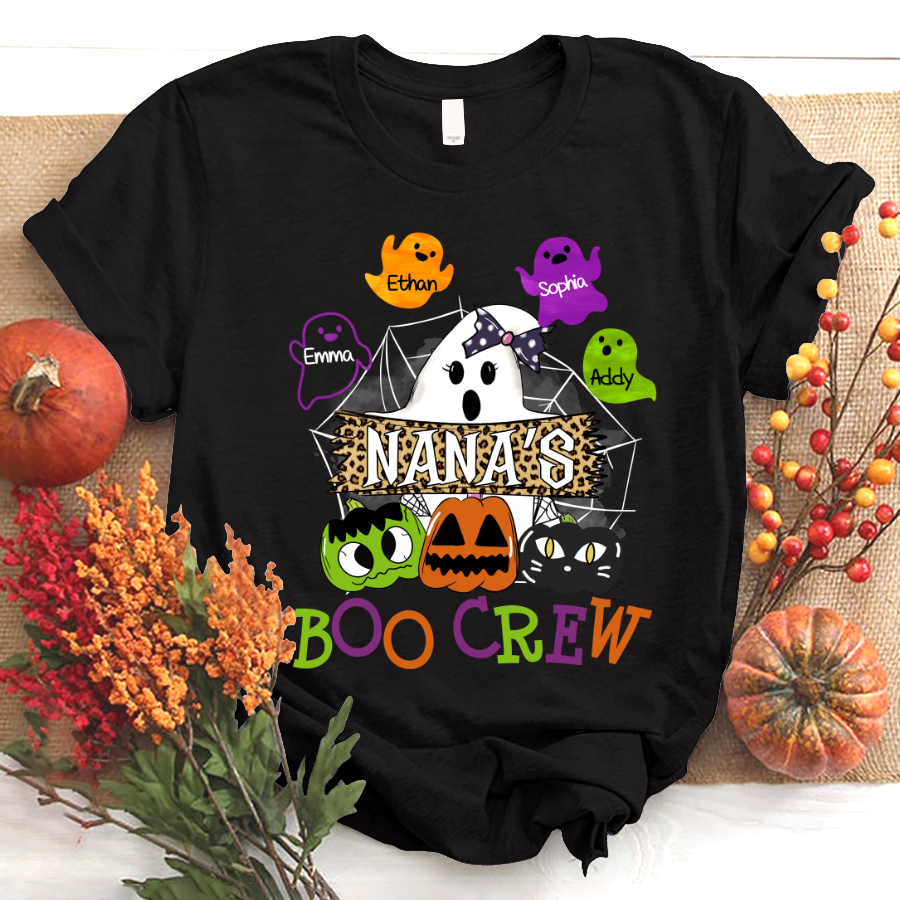 Personalized Nana Boo Crew Cute Halloween T-Shirt