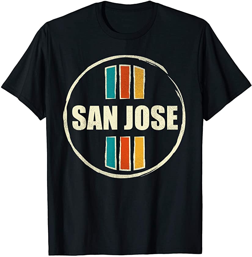 Vintage 70s 80s San Jose California Retro Design CA Souvenir T-Shirt ...