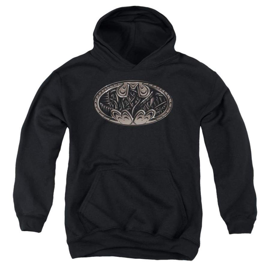 Batman – Bio Mech Bat Shield Youth Pull Over Hoodie