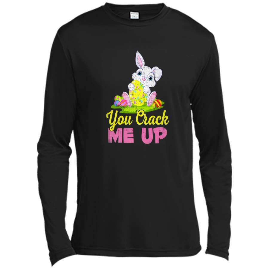 Cute Easter Egg Baby Bunny TShirt for Women Long Sleeve Moisture Absorbing Shirt