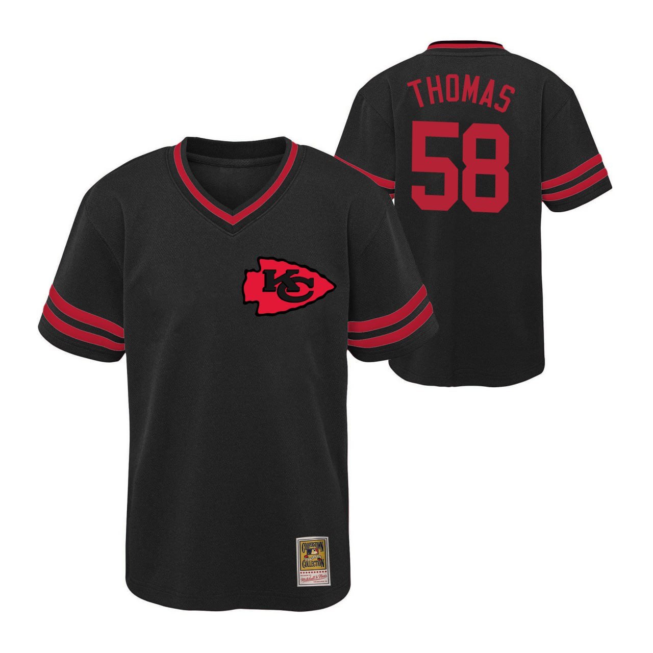 Derrick Thomas Kansas City Chiefs V-Neck T-Shirt – All Stitched