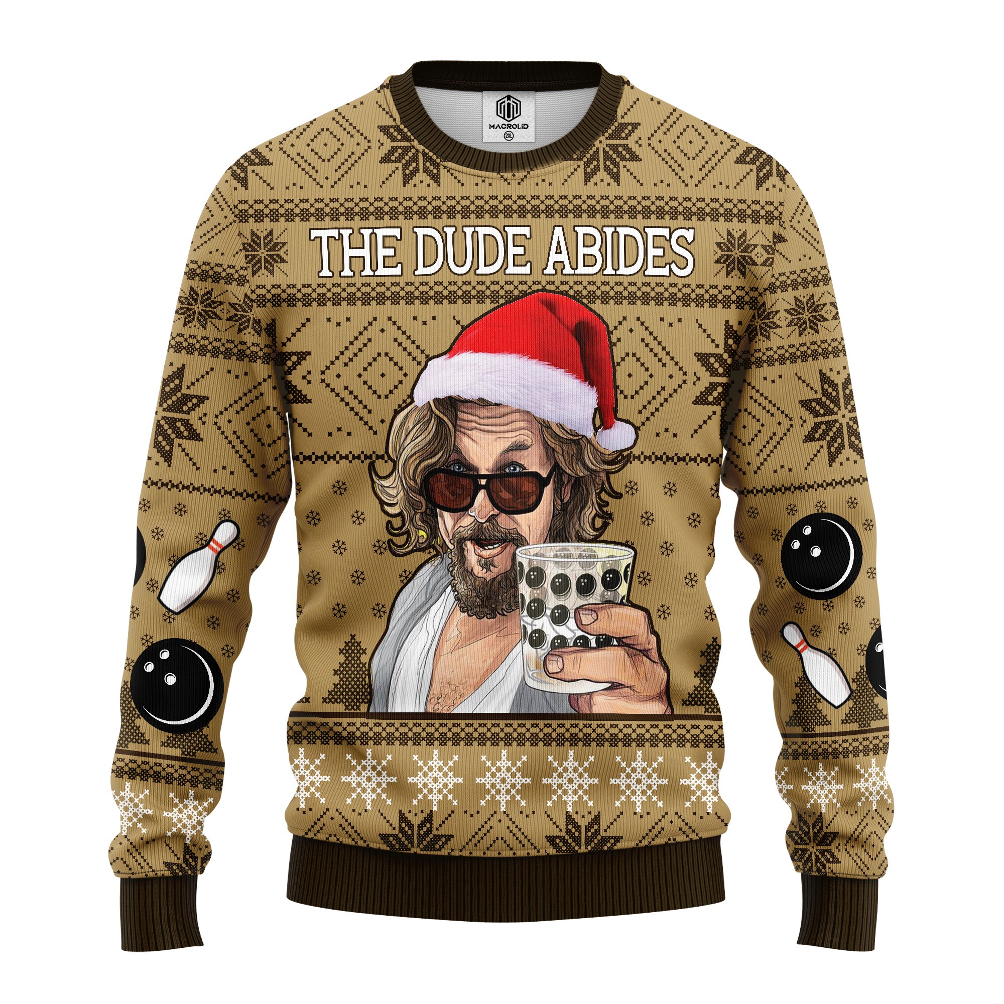 The Big Lebowski the dude abides ugly christmas sweater – Amazing Gift idea – thanksgiving gift