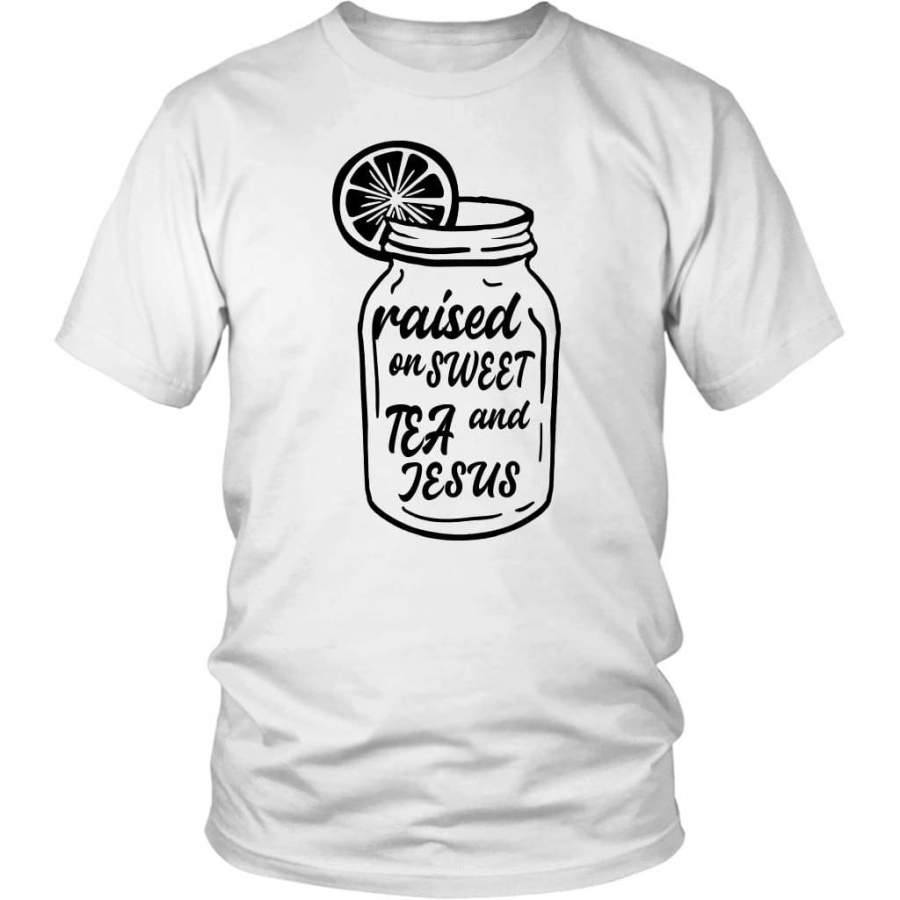 Raised on sweet tea and Jesus t-shirt