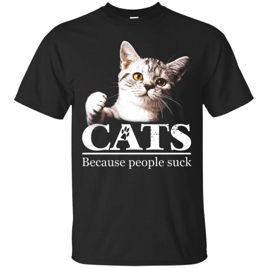 AGR Cats Because People Suck Animal T-Shirt