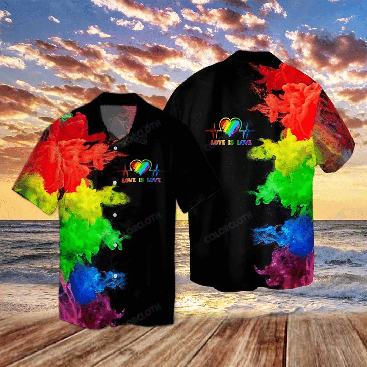 Rainbow Love Is Hawaiian Shirts Ha27895