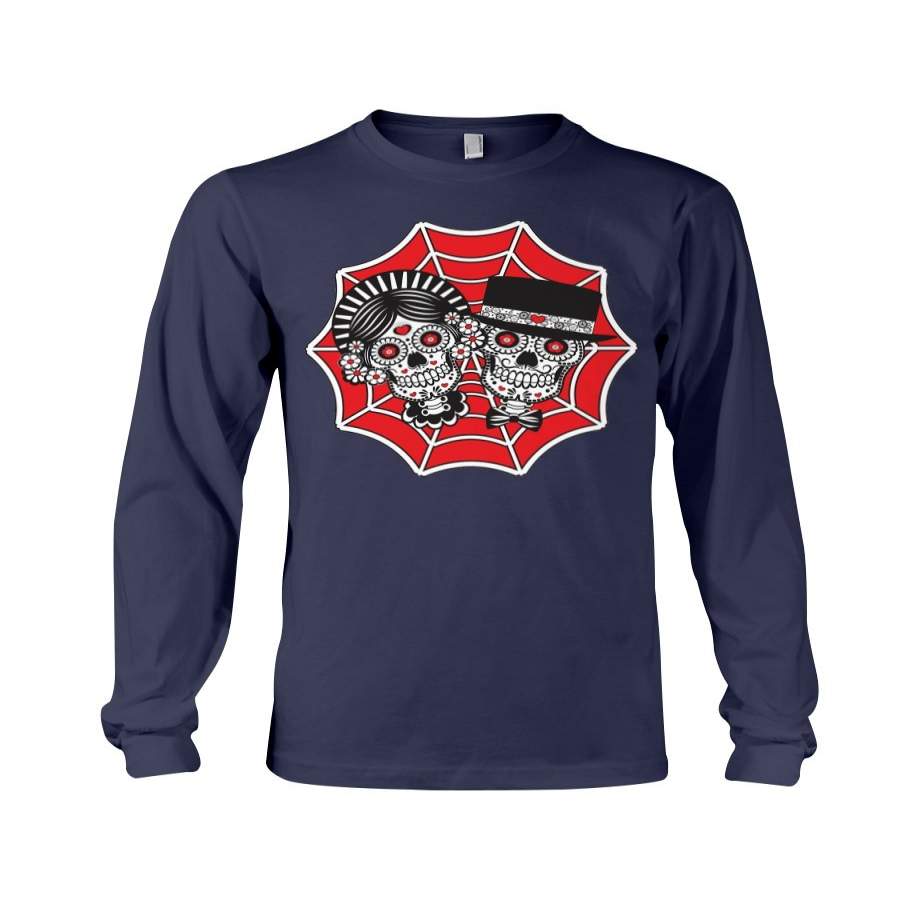 Sugar Skull Couple Gift Unisex Long Sleeve