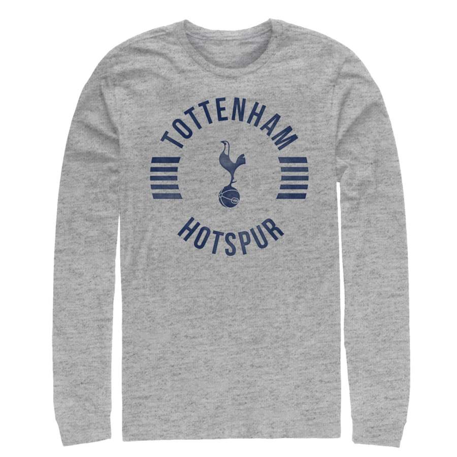 Tottenham Hotspur Football Club Men’s Team Striped Logo Long Sleeve Shirt